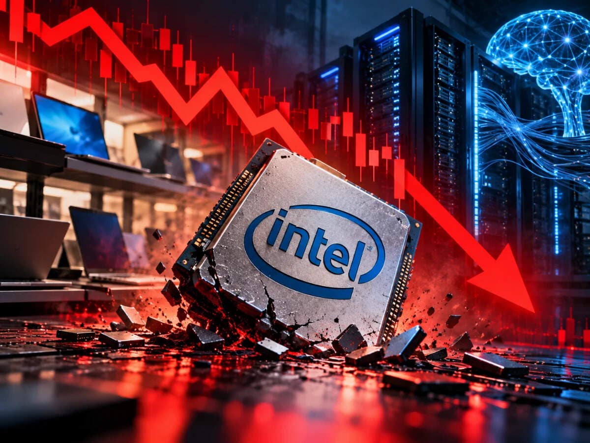 Intel stock plunges 30% as weak PC demand and AI costs trigger global chip selloff