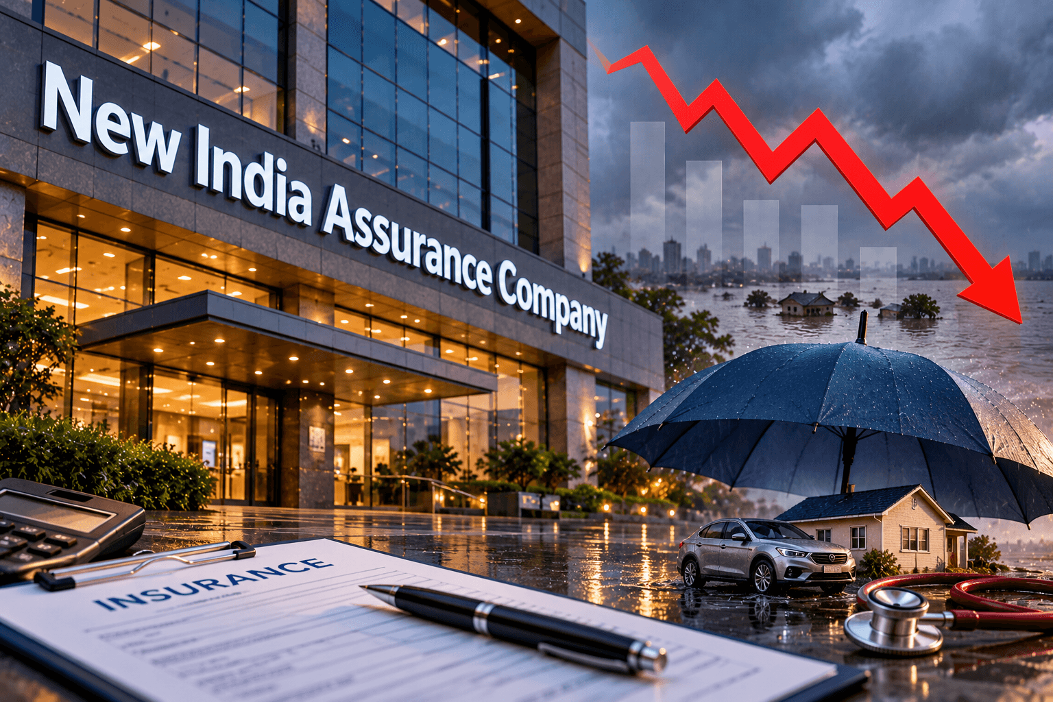 New India slips into red with 1,267 cr loss in Q2