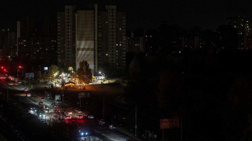 Russia strikes energy facilities in Kyiv as aid convoy heads for besieged town of Oleshky