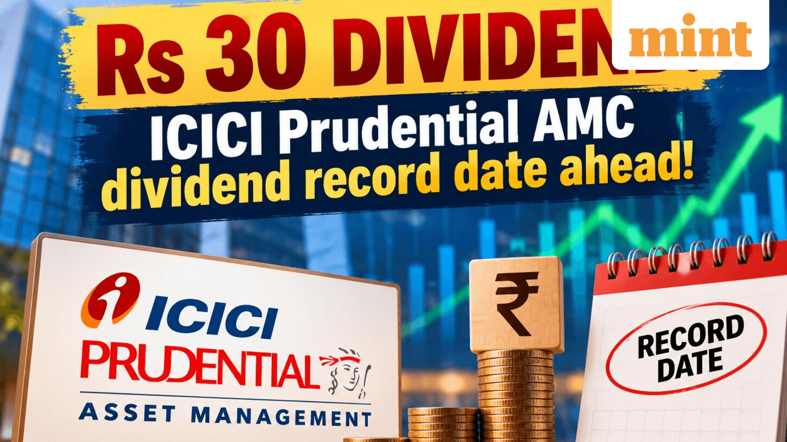 ₹30 dividend: ICICI Prudential AMC dividend record date ahead! Check yield, payout history, stock performance