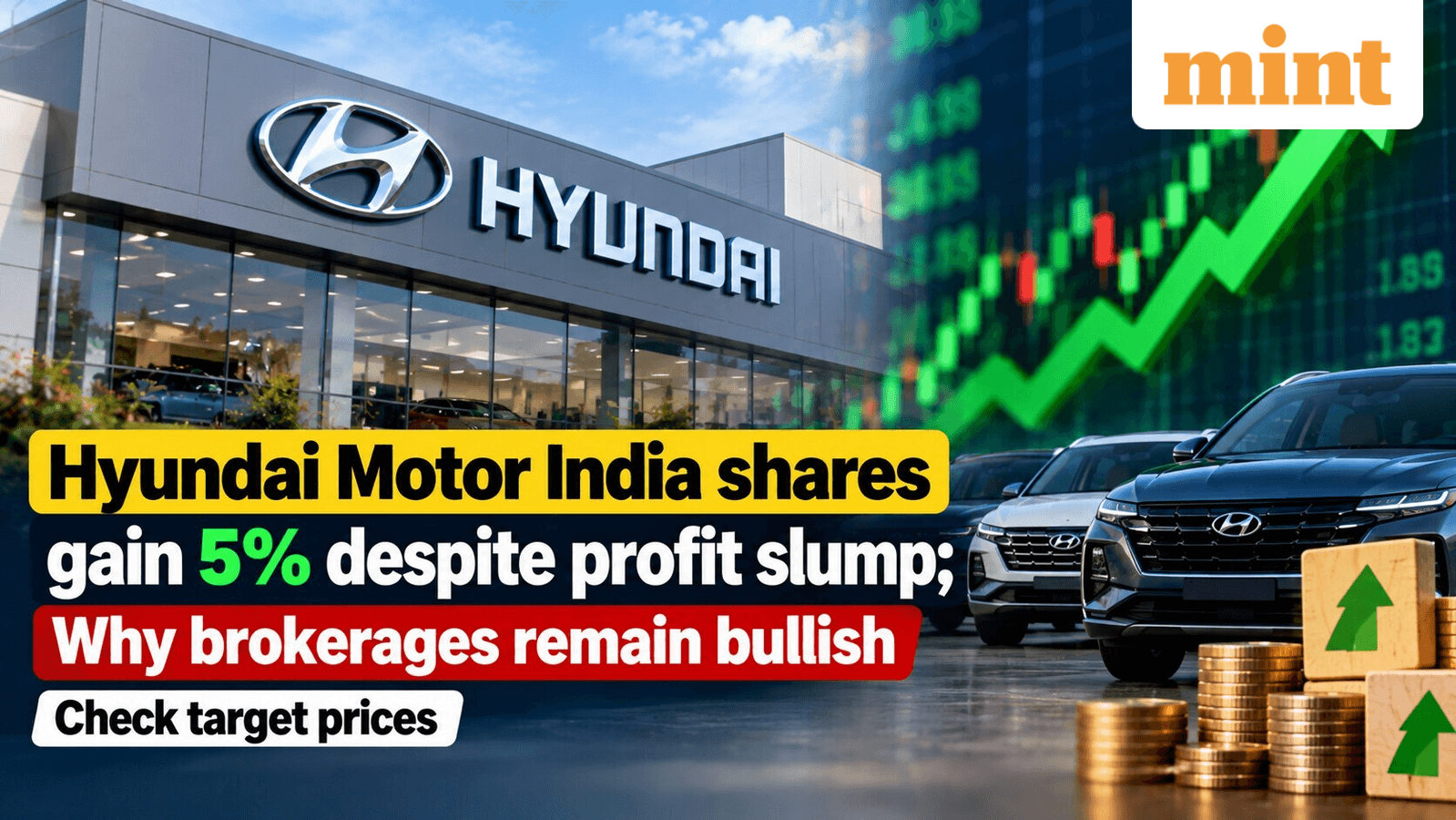 Hyundai Motor India shares gain 5% despite profit slump; Why brokerages remain bullish | Check target prices